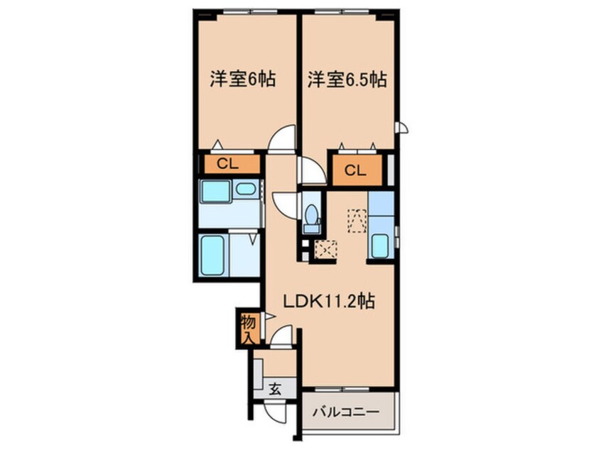 間取図 ケ－マ・ハ－モニ－１番館