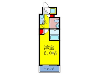 間取図 ｴｽﾘｰﾄﾞ京橋ﾉｰｽﾌﾟﾚｲｽ（202）