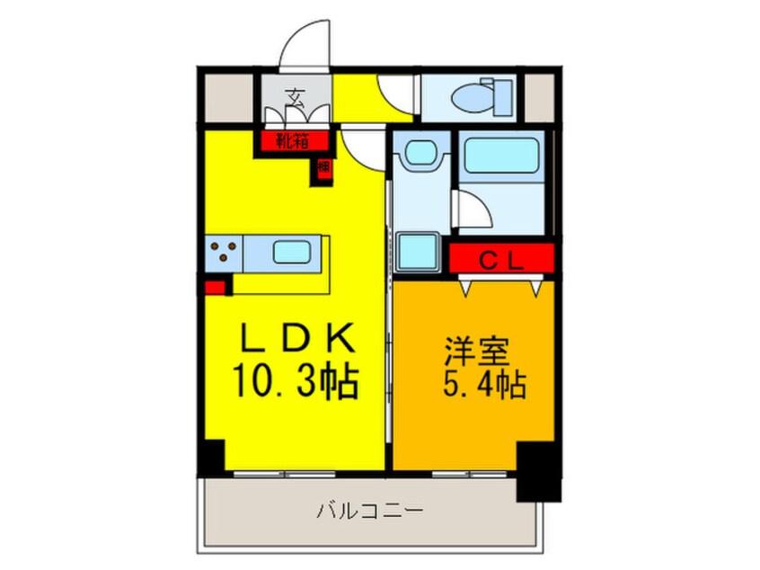 間取図 M′s arte上小阪