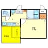 Wins Court Hattori 1Kの間取り