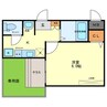 Wins Court Hattori 1Kの間取り