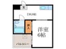 ユナイトハイツ 1DKの間取り