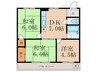シャトレ森田 3DKの間取り