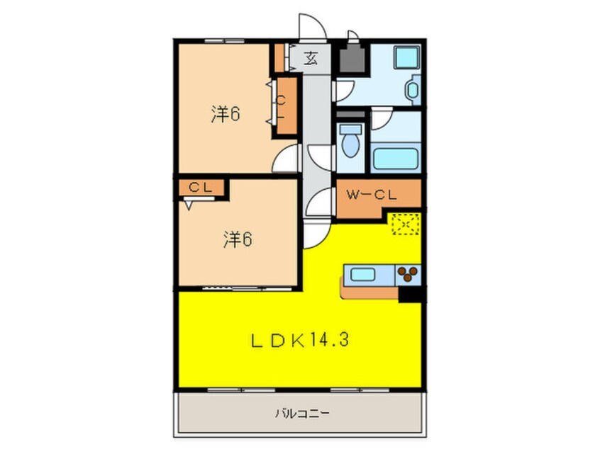 間取図 サン　ヴィラ２４