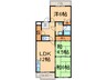 リバ－サイド北別府 3LDKの間取り