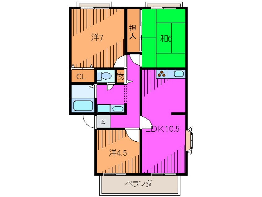 間取図 サンヴィレッジ宝塚