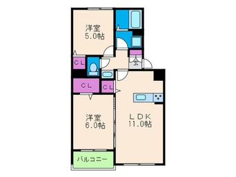 間取図 セゾンエスポワールⅡ