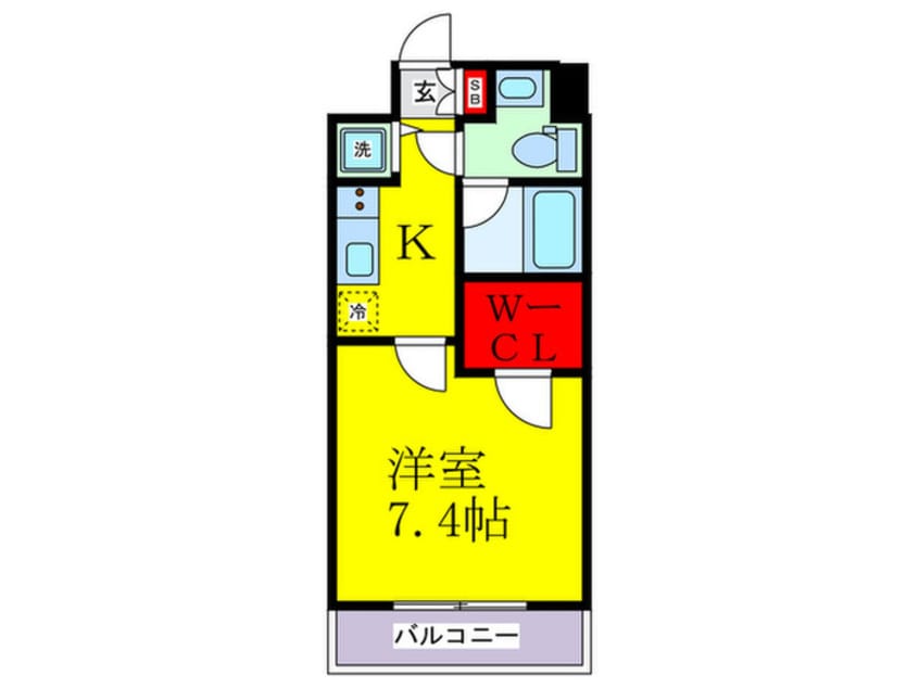 間取図 Ｔs　ｓｑｕａｒｅ城東野江