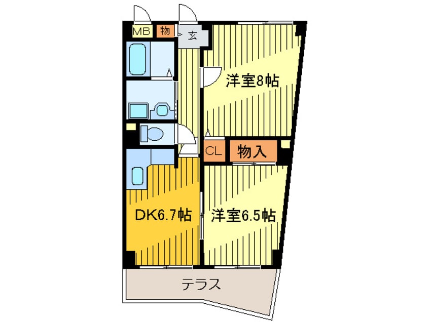 間取図 コスモレジデンス石切