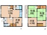 谷八木松ノ内貸家 4LDKの間取り