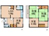 谷八木松ノ内貸家 4LDKの間取り