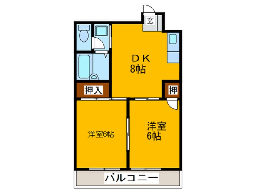 間取図 アークハイム川島