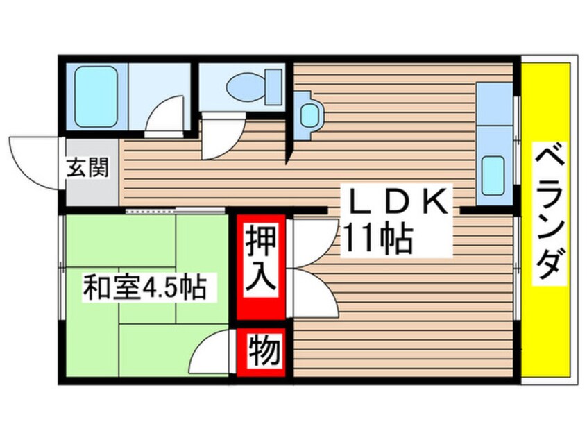 間取図 西小路ハイツ