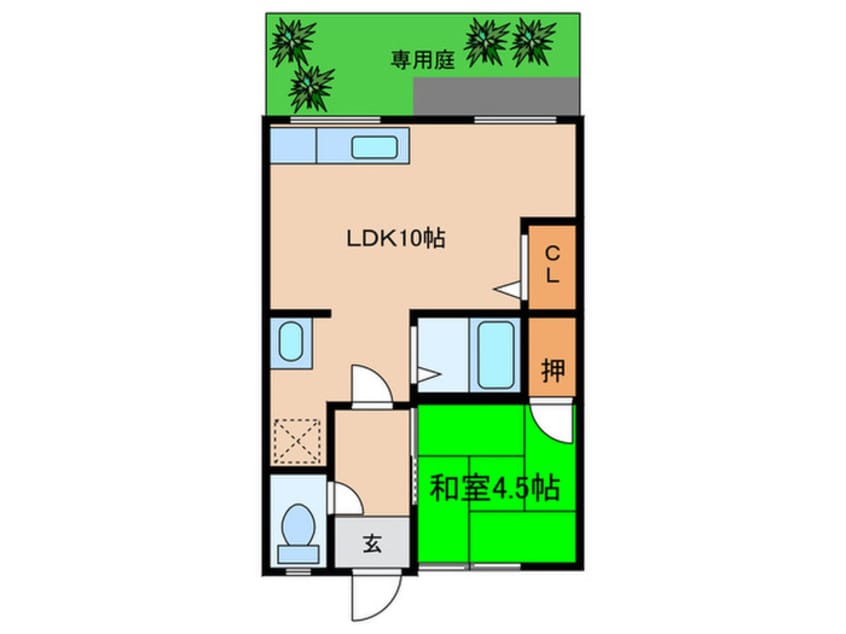 間取図 西小路ハイツ