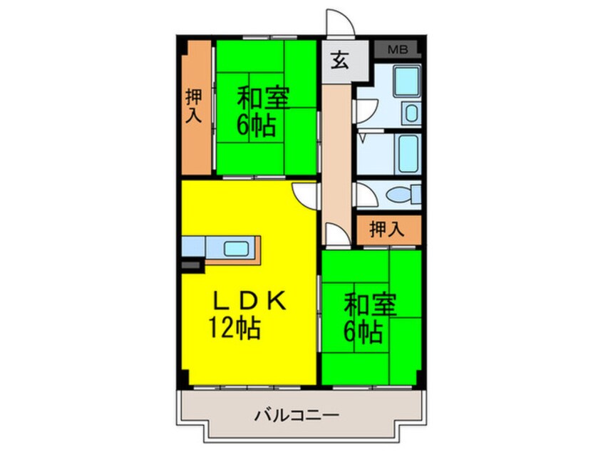 間取図 ローズヴィラ