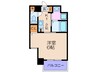 プレサンス東本町Vol.2(306) 1Kの間取り