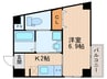 レヴァンテ宝塚 1Kの間取り