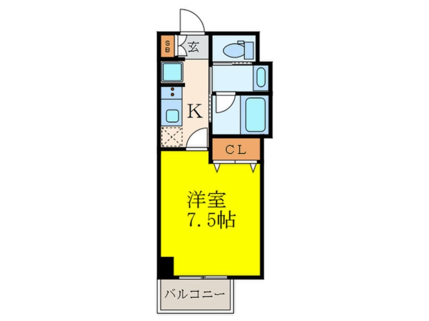 間取図 ﾌｧｰｽﾄｽﾃｰｼﾞ江坂広芝町Ⅱ（702）
