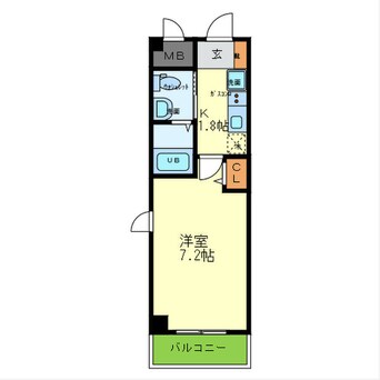 間取図 ｱｳﾞｪﾆｰﾙ瓜破