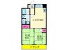 正光マンション 2LDKの間取り