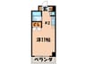 プレシ－ド　ノモト 1Kの間取り