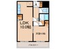 メゾン春日 1LDKの間取り