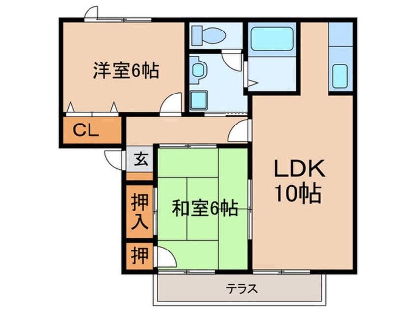 間取図 エルカスティ－ヨ