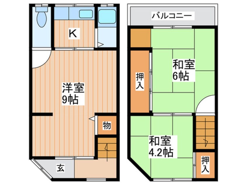 間取図 永田1丁目貸家