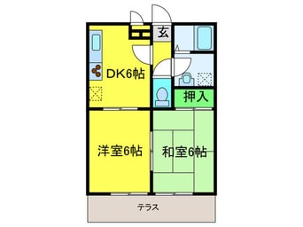 間取図 ハイツ金木犀