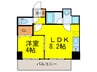 LUVIAS堺 1LDKの間取り