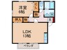 サニ－ウェル 1LDKの間取り