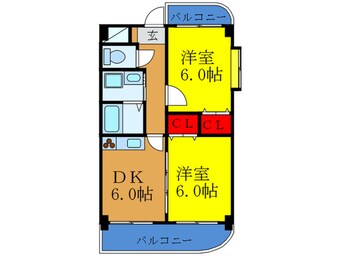 間取図 サンロイヤルエスⅡ