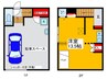 パインハウス大美野イ－スト 1Rの間取り