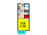 バードヒルズ 1Kの間取り