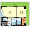 ラ テール南塚口 1LDKの間取り