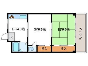 間取図 ロイヤルメゾン長岡京