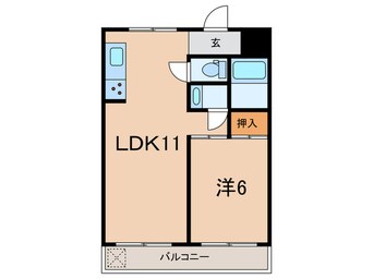 間取図 ベルエアー 武庫之荘