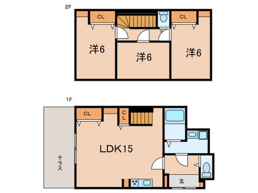 間取図 ベルエアー 武庫之荘