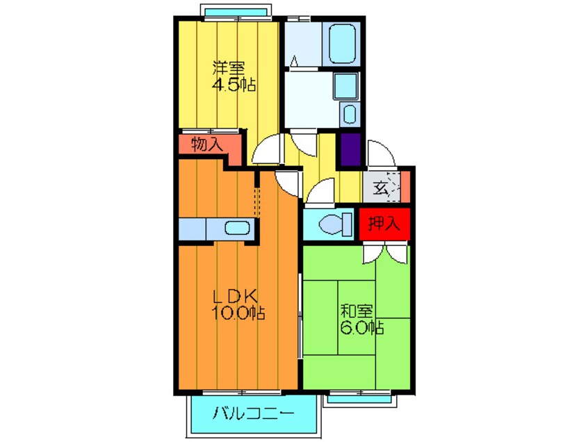 間取図 ｼｬﾄﾚｳ`ｴ-ﾙＡ棟