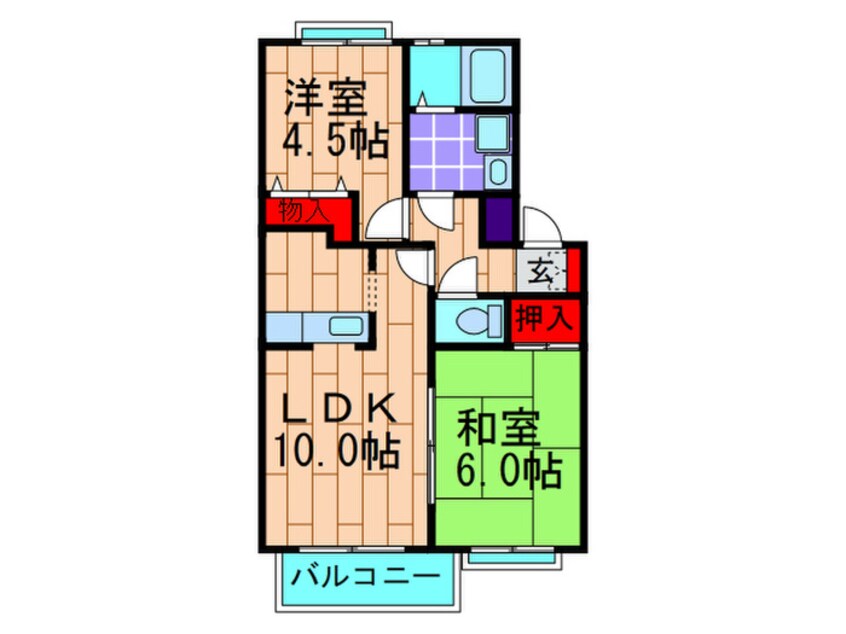 間取図 ｼｬﾄﾚｳ`ｴ-ﾙＡ棟