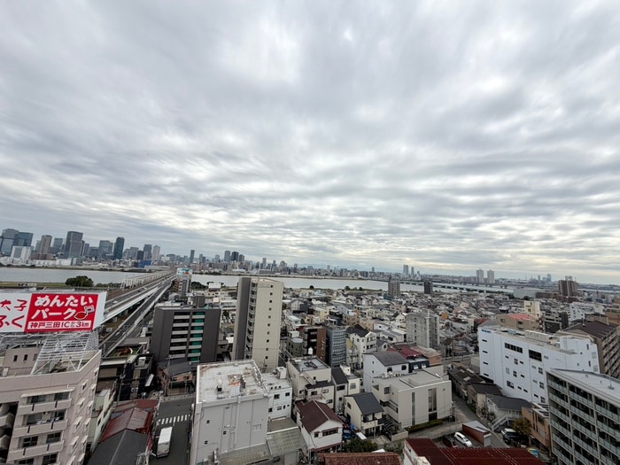 室内からの展望 プレサンス塚本駅前(1506)