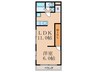 MIO　COURT 1LDKの間取り