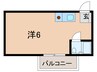 シャレ－ルタナベ 1Rの間取り