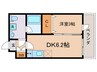 THEGARNETSUITE RESIDENCE西院Ⅱ 1DKの間取り