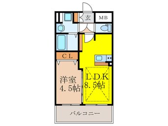 間取図 プレサンス新大阪ザ・シティ
