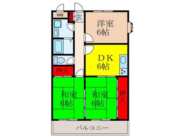 間取り図 リバ－ウエスト