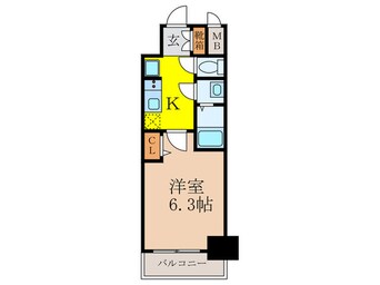 間取図 ﾌﾟﾚｻﾝｽ新大阪ｲｵﾘｱ(306)