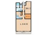 岡本パークマンション（304） 1LDKの間取り