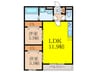 Villa　41　YAMATE　SUITA 2LDKの間取り