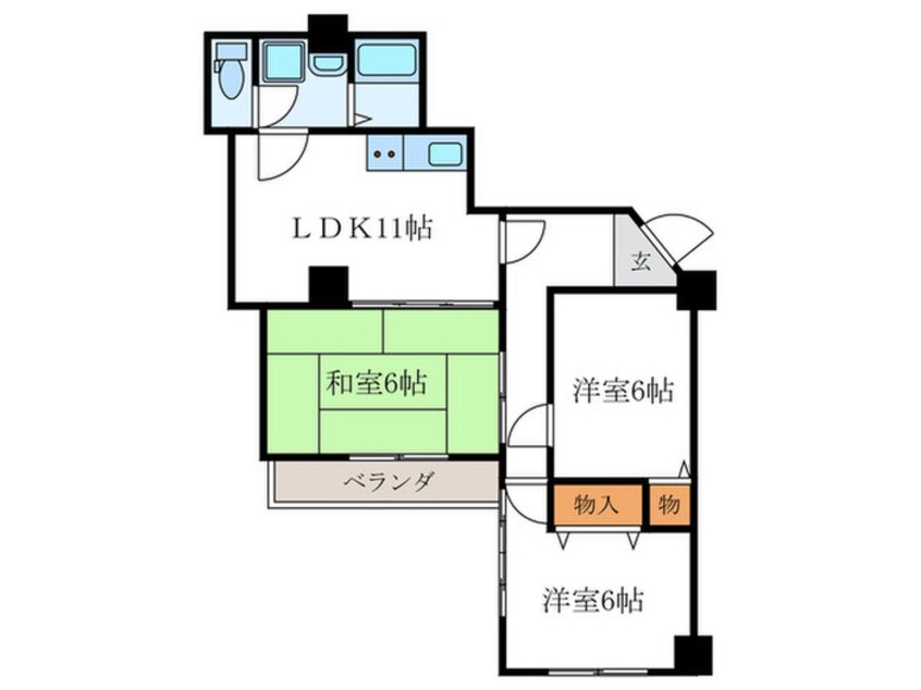 間取図 ロイヤルハイツ白川